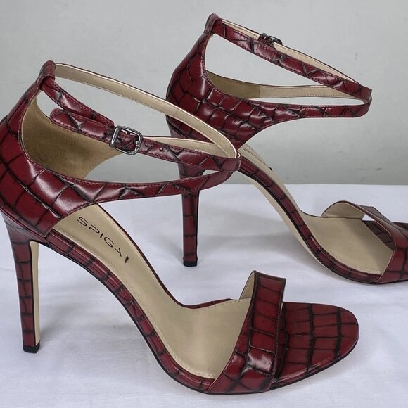 Via Spiga Women’s Tiara Strappy Stiletto Sandals – Red Brick – Size 9.5 – - Picture 1 of 8
